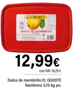 Cash Ifa EL QUIJOTE Dulce de membrillo fiambrera oferta
