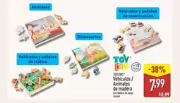 ALDI Toy lino - vehiculos / animales de madera oferta