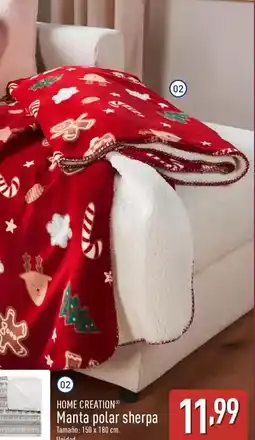 ALDI Home creation - manta polar sherpa oferta