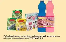 Supeco Terymar - pañuelos de papel varios tipos/ colgadores wc varios aromas o fregasuelos varios aromas oferta