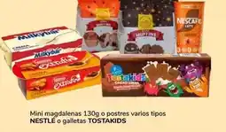 Supeco Nestlé - mini magdalenas 130g o postres varios tipos o galletas tostakids oferta