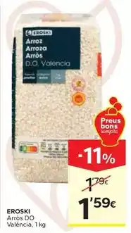 Caprabo Eroski - arròs do valència oferta
