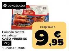 Supeco Cabo virgenes - gambon austral sin cabeza oferta