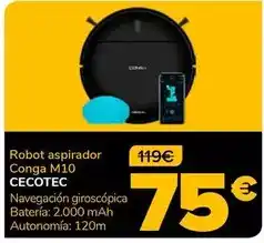 Supeco Cecotec - robot aspirador conga m10 oferta