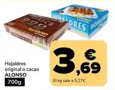 Supeco Alonso - hojaldres original o cacao oferta