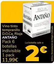 Supeco Antaño - vino tinto tempranillo d.o.ca. rioja oferta