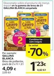 Caprabo Gallina blanca - brou de pollastre oferta