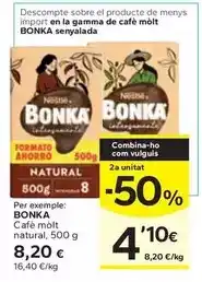 Caprabo Bonka - cafè molt natural oferta