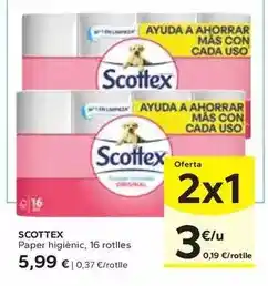 Caprabo Scottex - paper higiènic oferta