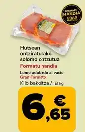 Supeco Lomo adobado al vacio oferta