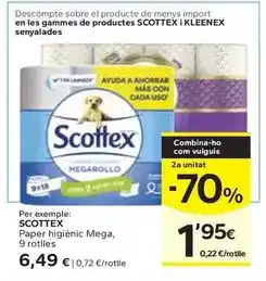 Caprabo Scottex - paper higiènic mega oferta