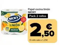 Supeco Nicky - papel cocina limón oferta