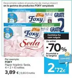 Caprabo Foxy - paper higiènic seda oferta