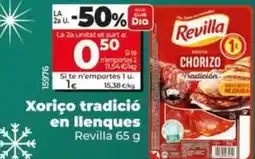 Dia Revilla - chorizo tradicion en lonchas oferta