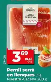 Dia Dia nuestra alacena - jamón serrano en lonchas oferta