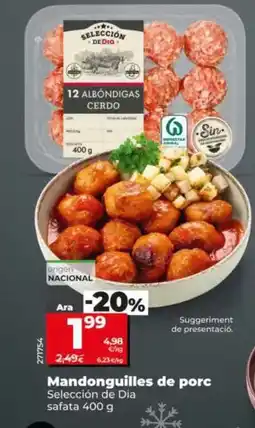 Dia Seleccion de dia - albóndigas de cerdo oferta