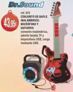Dr.sound - conjunto de bafle inalámbrico. microfono y guitarra