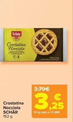Carrefour Schär - crostatina nocciola oferta