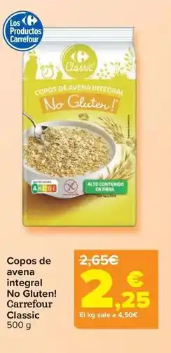 Carrefour Carrefour classic - copos de avena integral no gluten! oferta