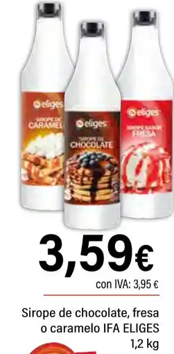 Cash Ifa IFA ELIGES Sirope de chocolate, fresa o caramelo oferta