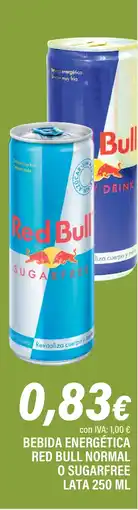 Cash Ifa RED BULL Bebida energética normal o sugarfree oferta