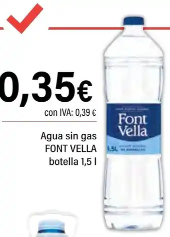 Cash Ifa FONT VELLA Agua sin gas oferta