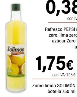 Cash Ifa SOLIMÓN Zumo limón oferta