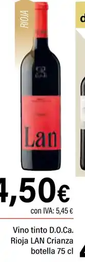 Cash Ifa LAN Vino tinto D.O.Ca. Rioja Crianza oferta