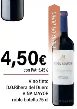 Cash Ifa VIÑA MAYOR Vino tinto D.O.Ribera del Duero roble oferta