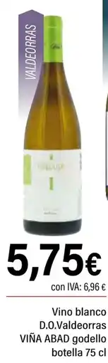 Cash Ifa VIÑA ABAD Vino blanco D.O.Valdeorras godello oferta