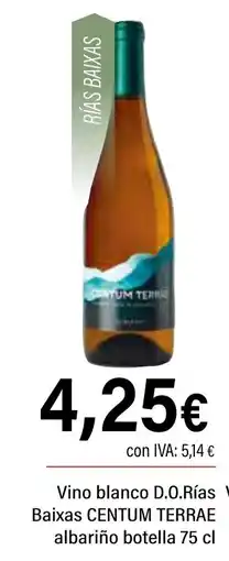 Cash Ifa CENTUM TERRAE Vino blanco D.O.Rías Baixas albariño oferta
