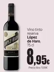 Unide Market Lopez de haro - vino tinto reserva oferta