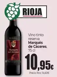 Unide Market Marqués de cáceres - vino tinto reserva oferta