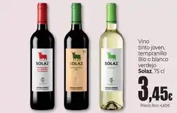 Unide Market Solaz - vino tinto joven tempranillo bio o blanco verdejo oferta