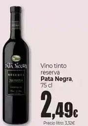 Unide Market Pata negra - vino tinto reserva oferta