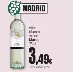 Unide Market Maria - vino blanco dulce oferta