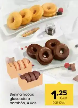Berlina hoops glaseada o bombon