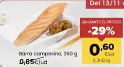 Autoservicios Familia Barra campesina oferta