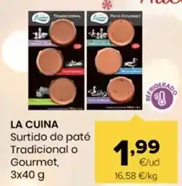 Autoservicios Familia La cuina - surtido de pate tradicional o gourmet oferta