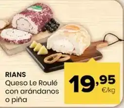 Autoservicios Familia Rians - queso le roulé con arandanos o pina oferta