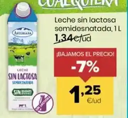Autoservicios Familia Central lechera asturiana - leche sin lactosa semidesnatada oferta