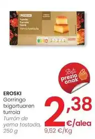 Eroski Eroski - turron de yema tostada oferta