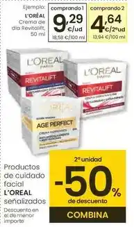 Eroski L'oréal - crema de dia revitalift oferta