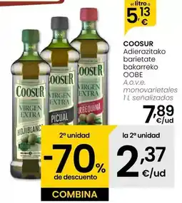 Eroski Coosur - a.o.v.e. monovarietales 1 l senalizados oferta