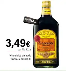 Cash Ifa SANSON Vino dulce quinado oferta