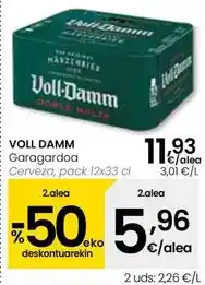 Eroski Voll damm - cerveza oferta