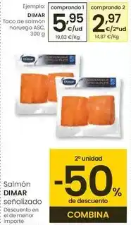Eroski Dimar - taco de salmon noruego asc oferta