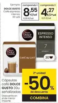 Eroski Nescafé - dolce gusto cafe espresso intenso oferta