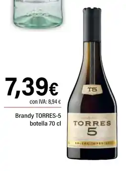 Cash Ifa TORRES 5 Brandy oferta