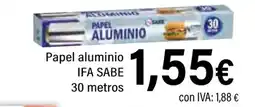 Cash Ifa IFA SABE Papel aluminio 30 metros oferta